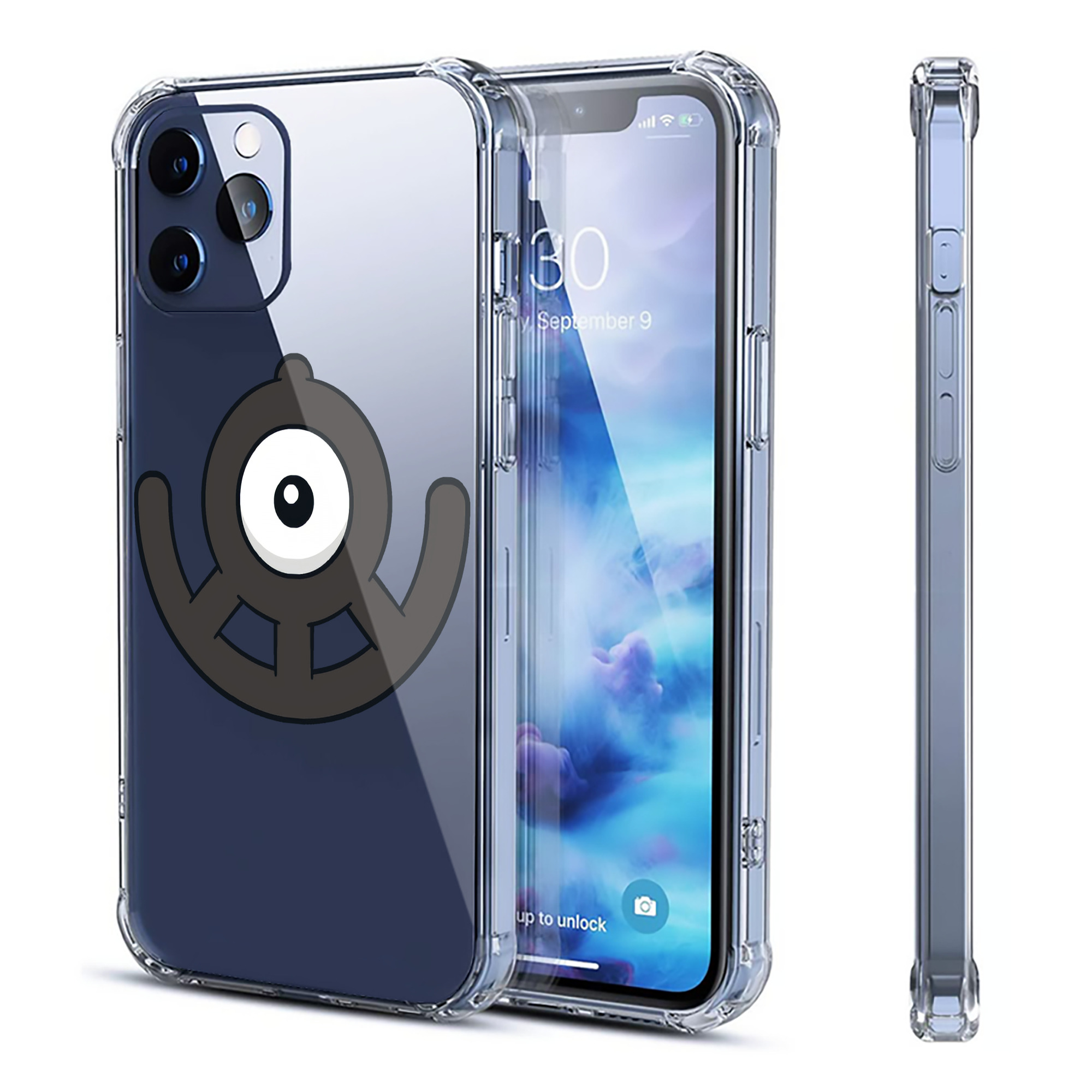 （画像用） ポケットモンスター Pokémon 【iPhone 12シリーズ対応】透明スマホケース（クリアソフトケース）